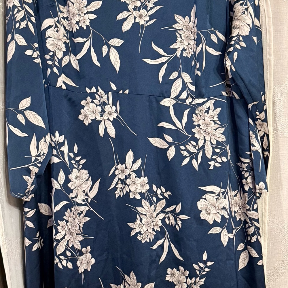 Floral Blue Dress